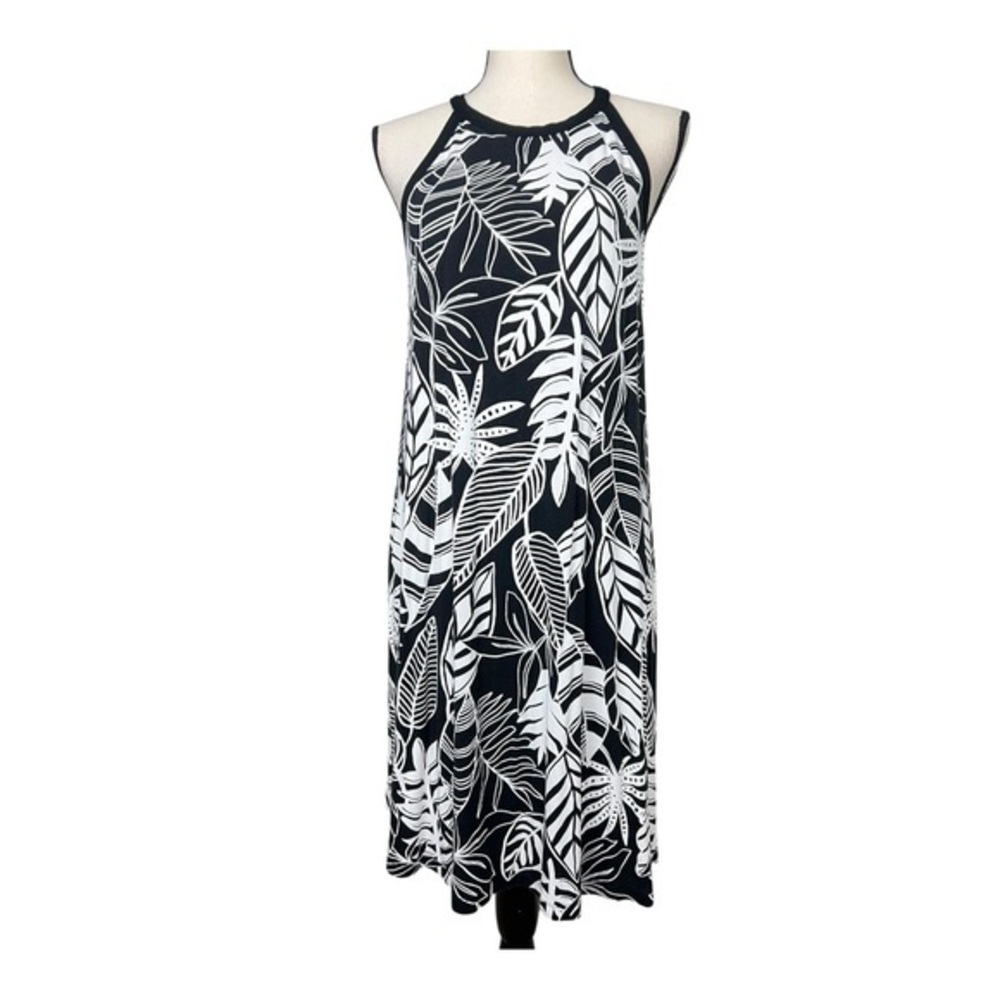 Old Navy Black Floral Dress Size L